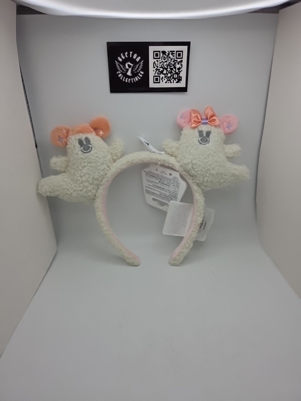 Disney Plush Ghost Headband with Cream, Pink and Peach Accents